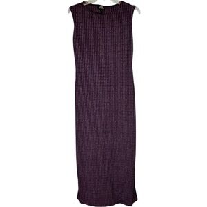 Vintage Helene Blake Ribbed Purpke Maxi Dress Size M